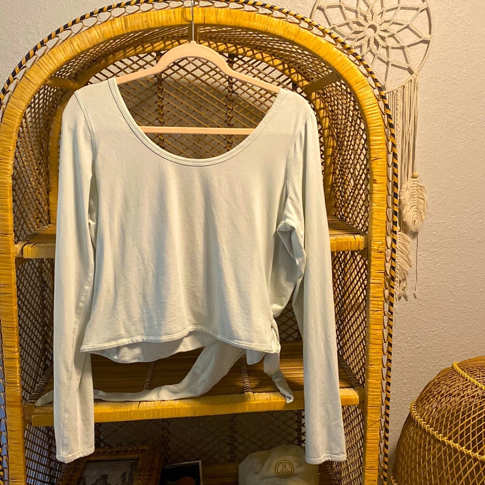 Lululemon Cropped Ballet Tie Top